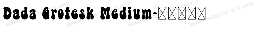 Dada Grotesk Medium字体转换